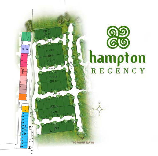 Site Plan Hampton Regency